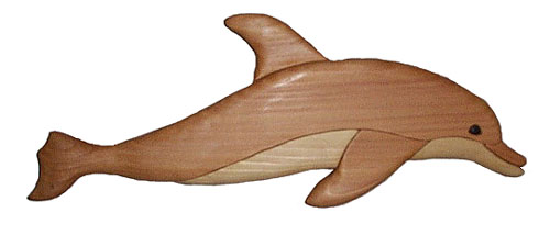 intarsia dolphin