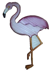 intarsia flamingo